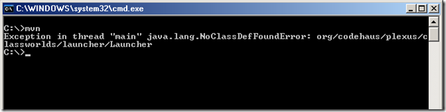 java.lang.NoClassDefFoundError