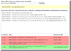 Beispiel rewrite-rule-tester