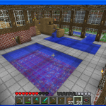 Minecraft pool inside