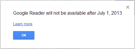 Google Reader will be suspended